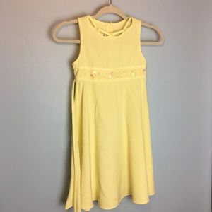 Bonnie Jean vintage yellow spring Easter dress